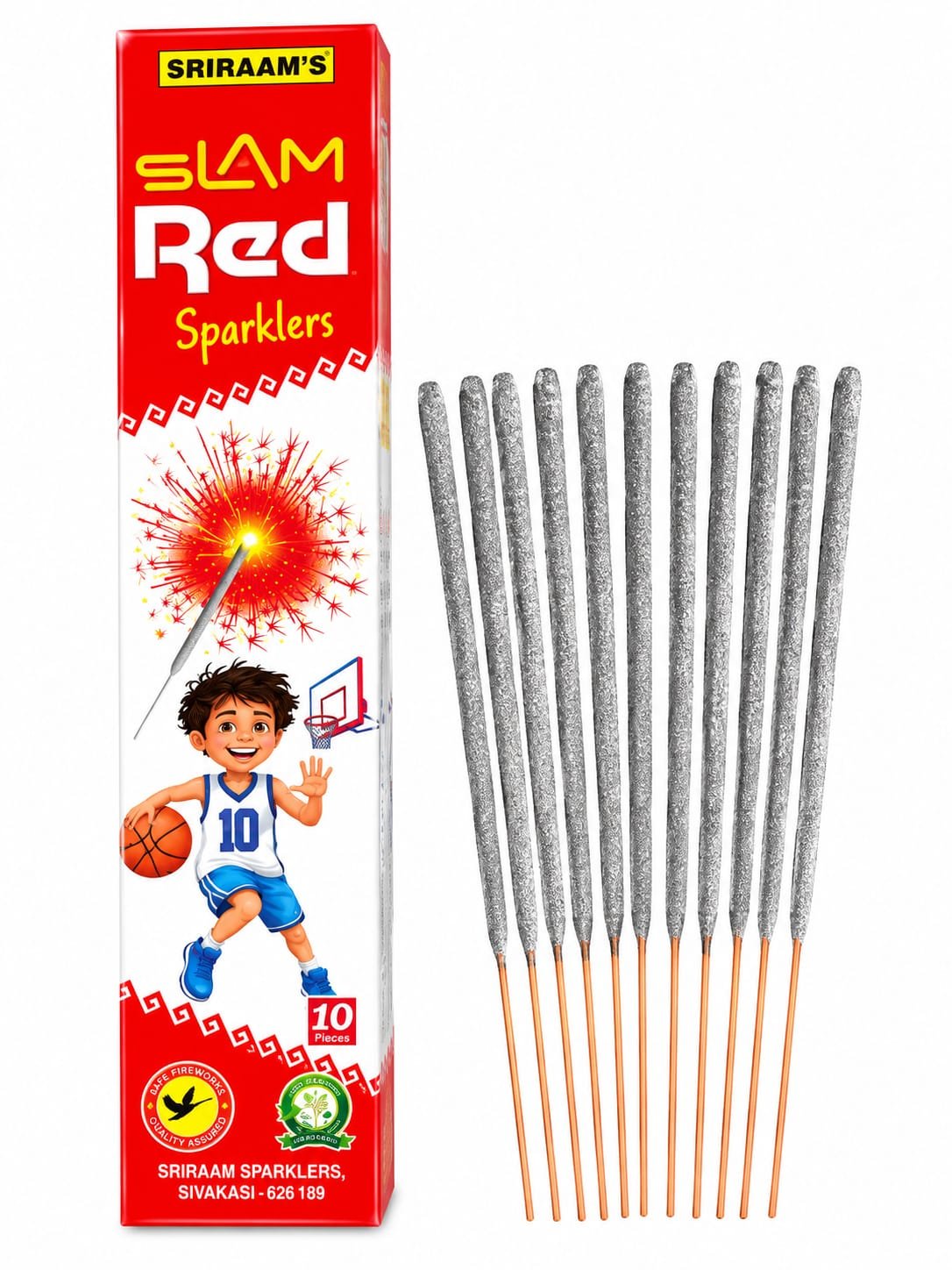 10 Cm Red Sparklers