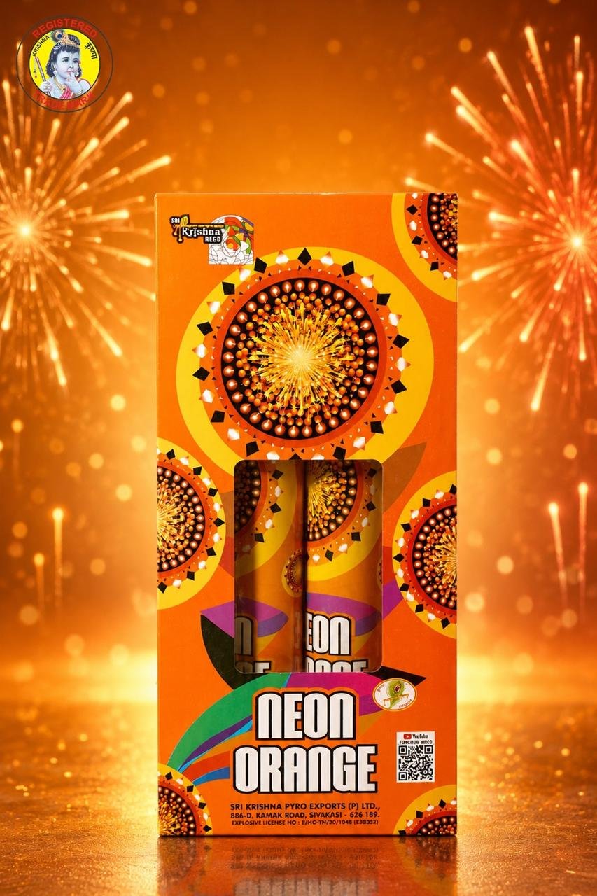 5" Neon Orange (2 Pcs)