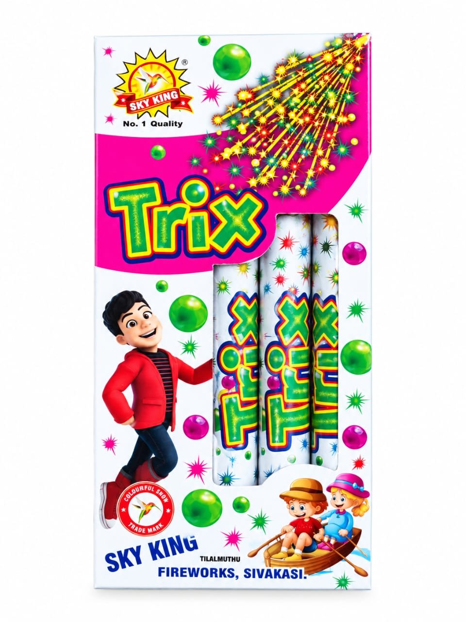 Trix Mega Crackling Candle (3 Pcs)