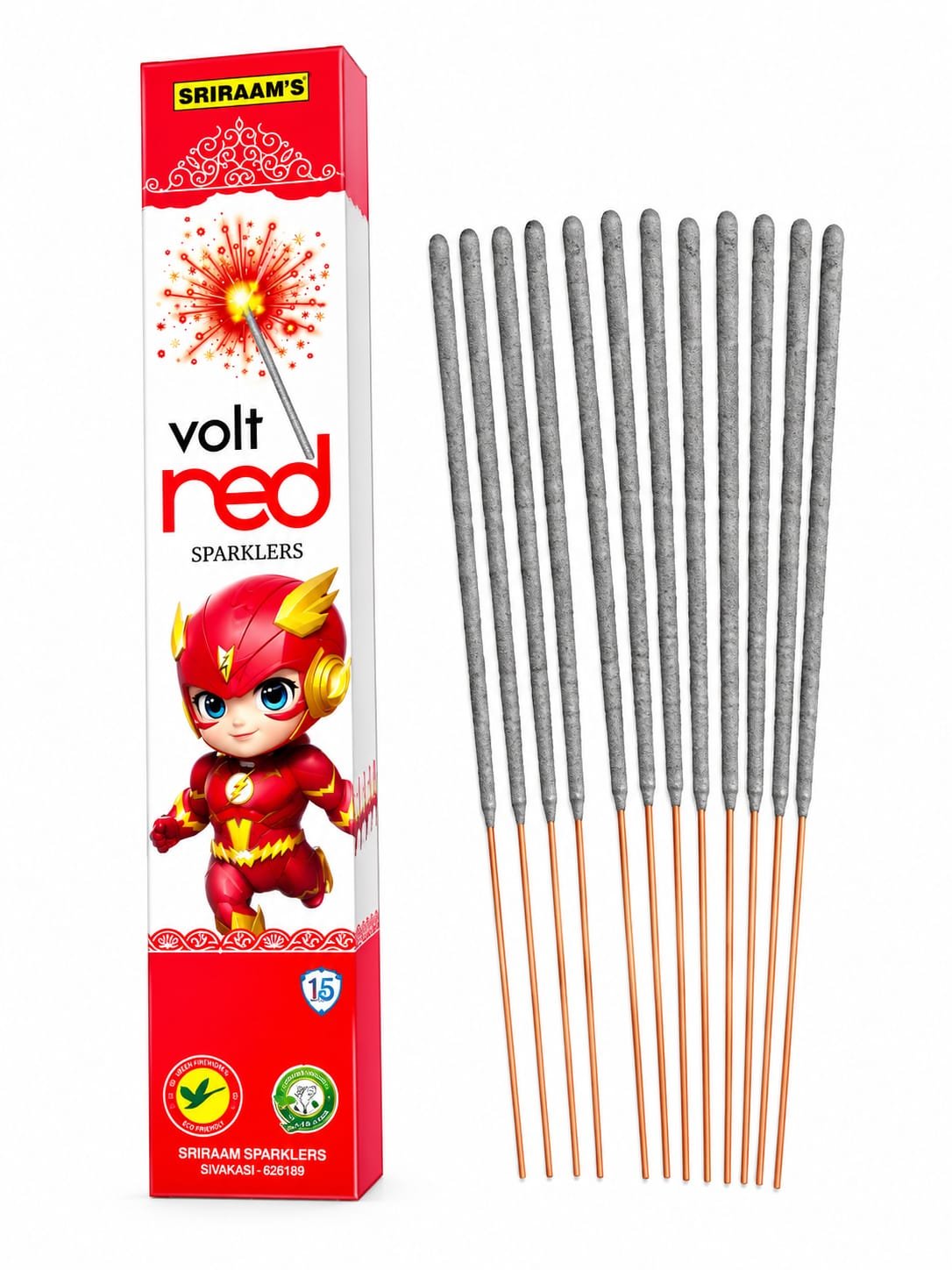 15 Cm Red Sparklers