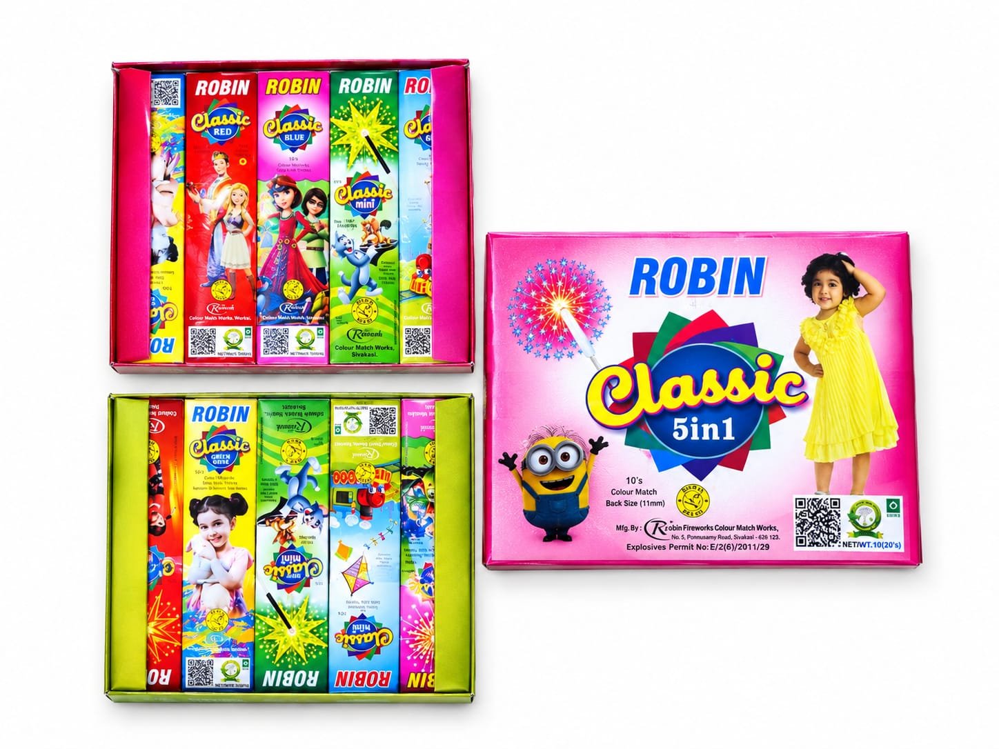 Colour Matches crackers